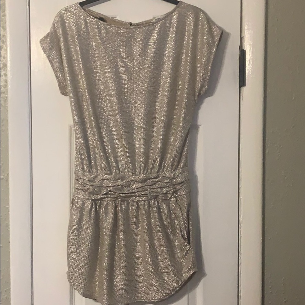 Metallic Mini Dress